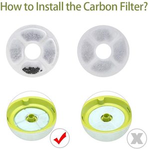 Filtres de remplacement pour fontaine à eau pour chat, filtres à triple <span class=keywords><strong>action</strong></span> pour distributeur de fontaine à eau pour fleurs, filtres pour fontaine à eau pour animaux de compagnie - Product Image 4