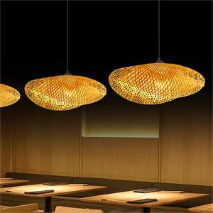 Personnalisé bambou tissé rustique B & B salle à manger <span class=keywords><strong>suspension</strong></span> classique chapeau de <span class=keywords><strong>paille</strong></span> salon de thé ferme e27 <span class=keywords><strong>suspension</strong></span> - Product Image 5