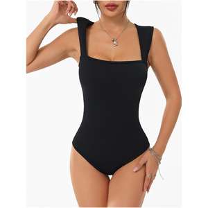 S112 Shapers vert hanche court gros seins serré décontracté femme ventre contrôle été rembourré mince une pièce <span class=keywords><strong>Latex</strong></span> string body - Product Image 1