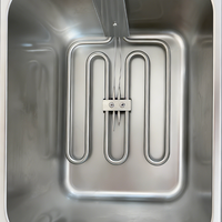 Friteuse électrique professionnelle de qualité commerciale en acier inoxydable 22L/26L/32L pleine taille pour ailes de poulet avec thermostat et minuterie