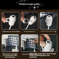 Projecteur d'étoiles USB mini, best-seller Internet, en matériau PE, lumière de nuit ciel étoilé, lampe d'ambiance moderne et minimaliste pour chambre à coucher