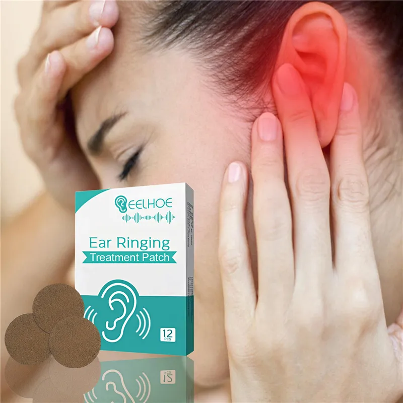 EELHOE ear ringing treatment patch wood fragrance fructus viticis radix cyathulae herbal breathable tinnitus relieving patches