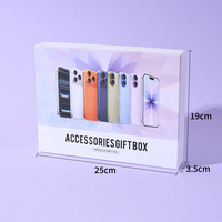 Boîte rigide vide personnalisée pour l'emballage d'un ensemble d'accessoires iPhone 6-en-1, boîte pour étui de téléphone, chargeur, câble, emplacement pour carte, écouteurs