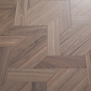 Parquet en bois d'ingénierie AVANTIMORA RoHS, texture scieuse style ferme, grade ABC, 18 mm, multicouche, noyer noir, à rainures et languettes, pour salle d'exposition - Product Image 1