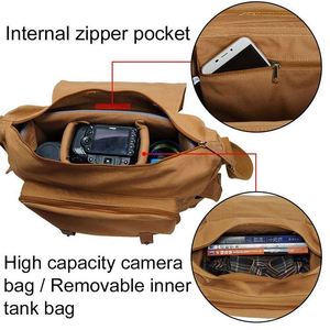Sac à bandoulière pour appareil photo reflex numérique DSLR SLR léger, imperméable, en nylon, résistant aux chocs, compatible avec Canon, Sony, Nikon, fabriqué en usine BSCI - Product Image 5
