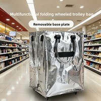 Sac de courses réutilisable à roulettes léger, personnalisable avec logo OEM, prêt à l'emploi en gros