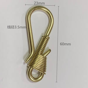 Простой стиль, сверхмощный латунный брелок с винтовым замком, Универсальный брелок для ключей для мужчин и женщин, органайзер для ключей автомобиля - Product Image 6