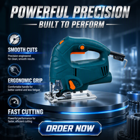 Scie sauteuse électrique portable 570 W à vitesse variable pour la découpe du bois, scie à main électrique
