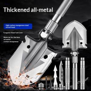 Multi-functional <strong>Folding</strong> <strong>Shovel</strong> Heavy Duty Outdoor Survival <strong>Shovel</strong> for Camping Hiking Emergency Gardening Off-Road - Product Image 1