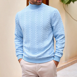 <span class=keywords><strong>Pull</strong></span> en tricot jacquard à col roulé uni <span class=keywords><strong>pour</strong></span> homme, <span class=keywords><strong>pull</strong></span> chaud et tendance <span class=keywords><strong>pour</strong></span> les jeunes, vêtements en tricot <span class=keywords><strong>pour</strong></span> l'automne et l'hiver - Product Image 4