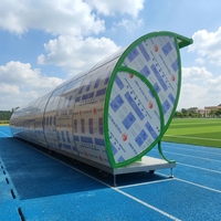 Abri modulaire extérieur mobile pour les joueurs, résistant aux intempéries et aux vandales, avec sièges, banc de remplacement, logo personnalisé, pour le football et les sports