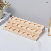 Présentoir d'huile essentielle en bois boîte de rangement cosmétique et support d'aromathérapie de parfum outils à main pour l'application de cuisine