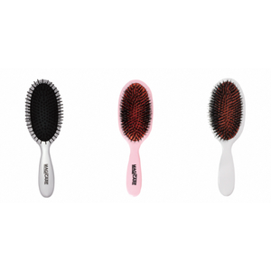 Cepillo para el cabello de nailon con cerdas puras de jabalí, con cojín, suave para desenredar, con agarre de goma antideslizante para uso doméstico - Product Image 4