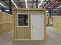 Maison modulaire préfabriquée antichoc avec accessoires préinstallés, structure en acier massif, unité d'habitation assemblée