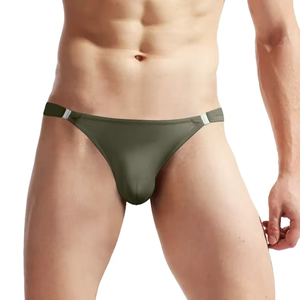 Sous-vêtements pour hommes, <span class=keywords><strong>string</strong></span>, caleçons brésiliens, coupe confortable, <span class=keywords><strong>string</strong></span> uni pour hommes, lingerie sexy taille basse, sous-vêtements pour hommes - Product Image 1