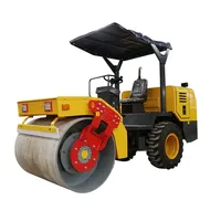 Rouleau compresseur vibratoire QIYUN de 3,5 tonnes, rouleau compresseur à tambour unique, machine de compactage vibratoire hydraulique pour le compactage de l'asphalte et du sol