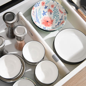 Séparateurs <span class=keywords><strong>de</strong></span> <span class=keywords><strong>tiroir</strong></span> <span class=keywords><strong>en</strong></span> <span class=keywords><strong>plastique</strong></span> réglables organisateur séparateur extensible pour cuisine chambre salle <span class=keywords><strong>de</strong></span> bain rangement - Product Image 5