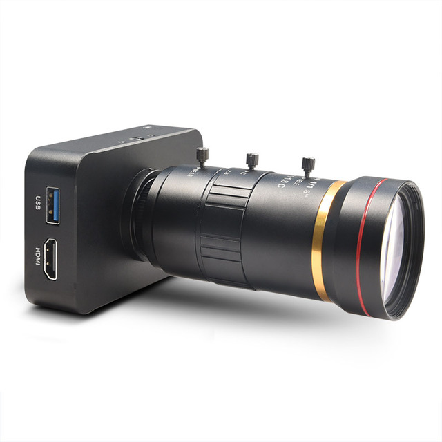 4K 30FPS HD Camera 1080P 60fps 1080i Live Webcam USB Camera Recording 4K 30fps Industry C/CS-Mount Camera With 12-120mm Lens