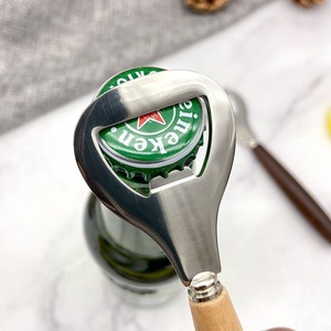 Abridor <span class=keywords><strong>de</strong></span> Botellas Multifuncional Moderno y Creativo <span class=keywords><strong>de</strong></span> Acero Inoxidable con Mango <span class=keywords><strong>de</strong></span> <span class=keywords><strong>Madera</strong></span> para Abrir Latas <span class=keywords><strong>de</strong></span> Cerveza y Refrescos - Product Image 4