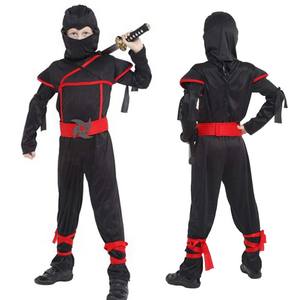 <span class=keywords><strong>Disfraz</strong></span> de <span class=keywords><strong>Ninja</strong></span> Negro y Dorado para Niños, Cosplay de Samurai Japonés para Halloween, TRAD-001 - Product Image 5