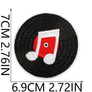 Parches Decorativos Bordados Termoadhesivos con Temática Musical de Ídolos de Rock para Ropa, Bolsos y Gorras - Product Image 3