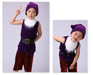 Disfraz de puesta en escena para niños TV <span class=keywords><strong>y</strong></span> película Cosplay siete enanitos disfraces de Halloween disfraces para niños - Product Image 4