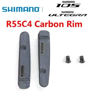 Plaquettes de <span class=keywords><strong>frein</strong></span> pour vélo de route SHIMANO DURA ACE <span class=keywords><strong>ULTEGRA</strong></span> 105 R55C4, jantes en carbone R8000 6800 5800 R9100 6810 R8010 5810, plaquettes de vélo d'origine - Product Image 1