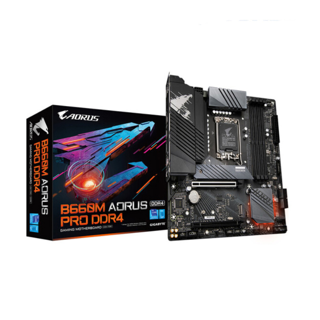 For GIGABYTE B660M AORUS PRO DDR4 NEW Intel B660 DDR4 PCI-E 4.0 5333(O.C.) MHz 128G Support 12 Gen Socket LGA 1700