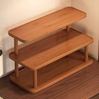 Support de tasses en bambou pour bureau, étagère de rangement pour boissons, organisateur pour table à manger, cuisine, station café, bar – Vente en gros, personnalisable