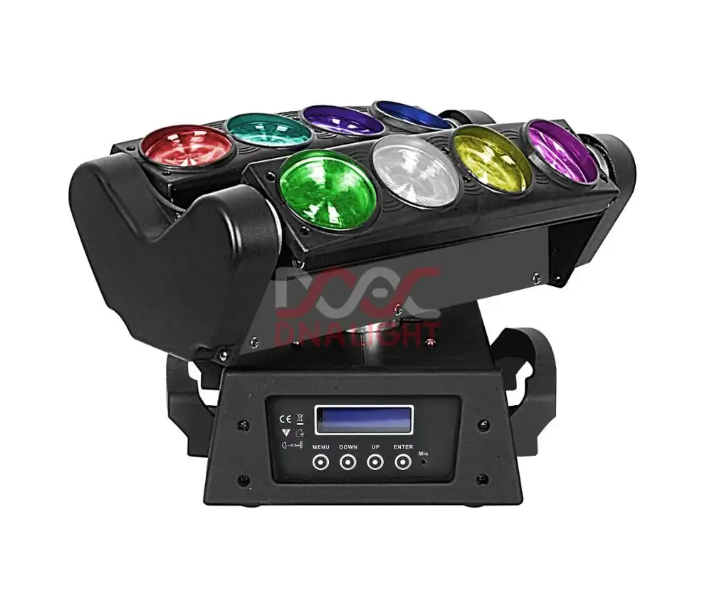 דיסקו dj מסיבת קישוט 8x10w RGBW 4in1 led עכביש beam הזזת ראש אור