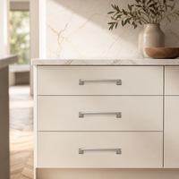 Poignées de porte d'armoire de cuisine en aluminium nickel brossé gris doré, modernes et personnalisées OEM