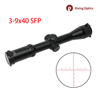 Lunette de visée Cuinfi 3-9X40IR SFP 30 mm en alliage d'aluminium, étanche, entièrement multicouche, 11 niveaux d'éclairage, résistante aux chocs, avec réticule métallique