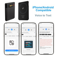 Enregistreur audio AI à mémoire de 64 Go avec transcription et synthèse pour conférences, réunions et appels