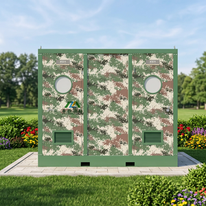 Inodoro Portátil de Acero de Alta Gama con Diseño Moderno, Características Ecológicas, Agua Corriente para Baño y Uso en Exteriores, Inodoro Modular - Product Image 2