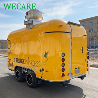 WECARE Street Mobile Restaurant Pizza Burger Hot Dog Boulangerie BBQ Food Truck Café Bar Remorques alimentaires Entièrement équipé Normes américaines