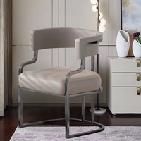 Chaise de salle à manger de luxe, chaise de salon de beauté, chaise de bureau d'hôtel, chaise de mahjong, chaise de maquillage pour client de salon de manucure