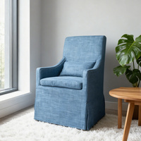 Chaises contemporaines sur mesure en tissu de lin pour l'extérieur, tables et chaises de restaurant, appartement, entrepôt, cave à vin