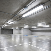 Luminaire LED étanche aux vapeurs homologué UL DLC 5.1, 4 pieds, 40W 5600lm, IP66, pour garage et entrepôt, dimmable 0-10V