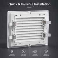 Diffuseur linéaire premium réglable 1, 2 ou 3 fentes en aluminium et ABS pour la conception architecturale
