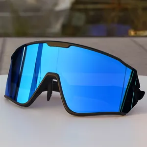 Designer Custom Sports Sunglasses Sports Eyewear Interchangeable Lens With Strap Photochromic Sport Cycling Sunglasses