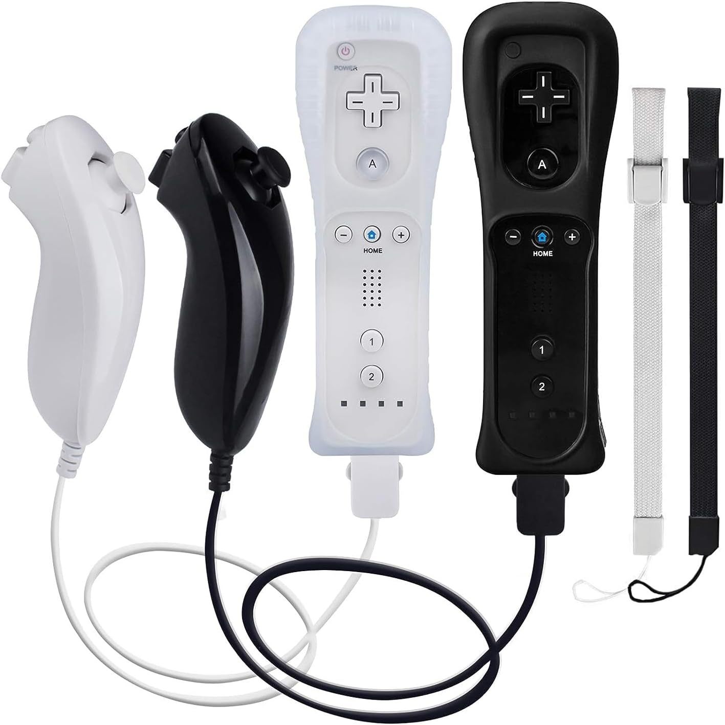 Wii Remote Controller 2-Pack - Compatible With Wii And Wii U Console With Vibration & Speaker