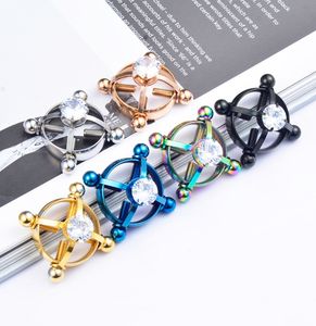 Anillo de <span class=keywords><strong>pezón</strong></span> de acero inoxidable diamante anillos de <span class=keywords><strong>pezón</strong></span> para <span class=keywords><strong>hombre</strong></span> sin perforación - Product Image 4