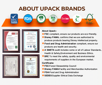 Sacs en papier rayés de qualité supérieure avec logo de marque imprimé pour les boutiques de détail, pour montres