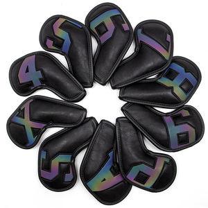 Precio de fábrica: Juego de 10 fundas para hierros de golf con color degradado, números 4-9, A, S, P, X, para wedges. - Product Image 1