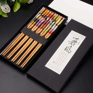 <span class=keywords><strong>Palillos</strong></span> de Bambú Reutilizables Ecológicos con Logotipo Personalizado para Restaurantes, Regalos Empresariales, Diseño Japonés Bonito, Productos para el Hogar, Comida - Product Image 1