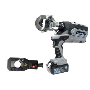 เครื่องมือจีบสายไฟฟ้าไฮดรอลิกแบบชาร์จไฟได้ UZ-300/45C ใช้แบตเตอรี่ลิเธียม แบบสองในหนึ่งเดียว สำหรับจีบสายทองแดง - Product Image 1