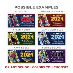 Bannière promotionnelle personnalisée pour la remise des diplômes 2025 – Impression vinyle PVC pour événements, fêtes, affichage et accessoires de jardin - Product Image 6