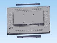 Contrôle industriel tout-en-un Tenture murale de bureau Résistance intégrée Moniteur d'ordinateur tactile capacitif USB Business