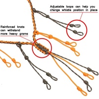 Lanière de chasse réglable et légère en nylon pour le cri de canard, avec 12 boucles amovibles, durable, camouflage/couleur personnalisée, accessoires de chasse