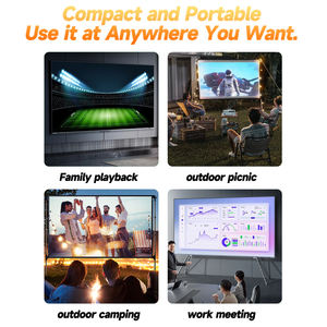 โปรเจคเตอร์โฮมเธียเตอร์ขนาดเล็กแบบพกพาอัจฉริยะ4K เลนส์โฟกัสอัตโนมัติหลอดไฟ LED แอนดรอยด์11ระบบปฏิบัติการ <span class=keywords><strong>Google</strong></span> TV dual 5G WIFI - Product Image 6